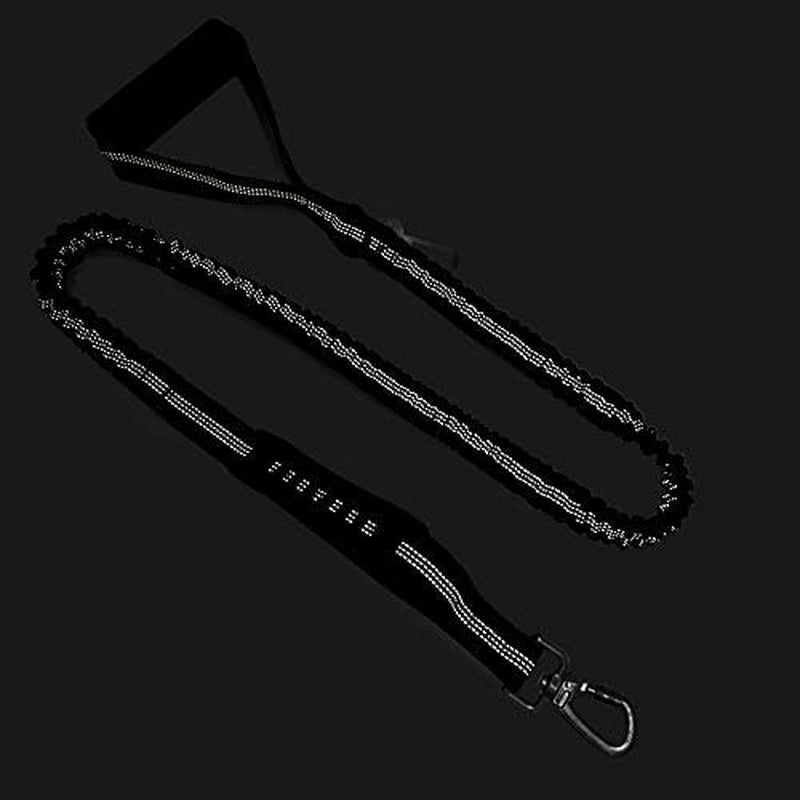 6FT Heavy-Duty Reflective Elastic Bungee Dog Leash with Shock Absorption and Padded Handles, Ideal for Medium and Large Dogs and Training Purposes